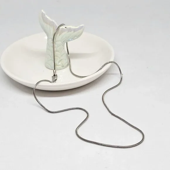 925 Sterling Silver 1mm Snake Chain Necklace 18" - Picture 12 of 12